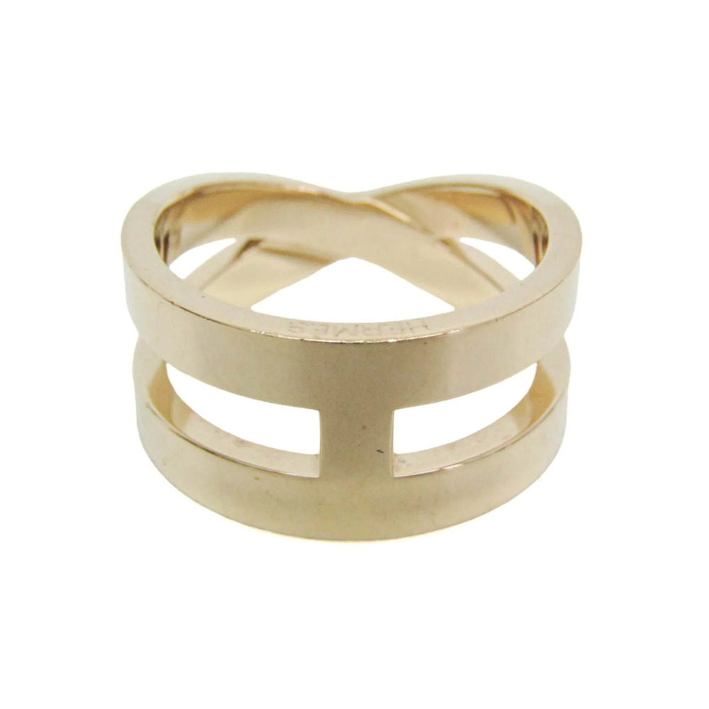 Hermes Metal Scarf Ring Gold Ruban Scarf Ring